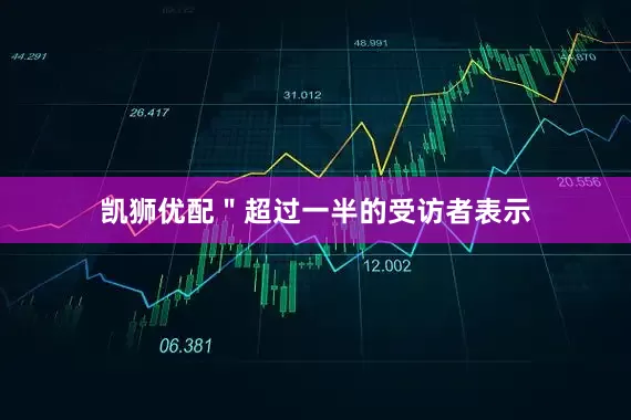 凯狮优配＂超过一半的受访者表示