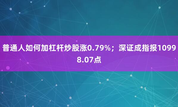 普通人如何加杠杆炒股涨0.79%；深证成指报10998.07点